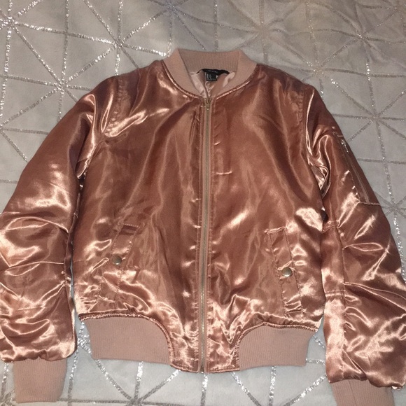 Jackets & Blazers - Forever 21 s/p rose gold jacket